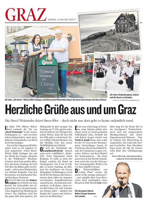 Herzl-Jubiläum Kleine Zeitung 2014